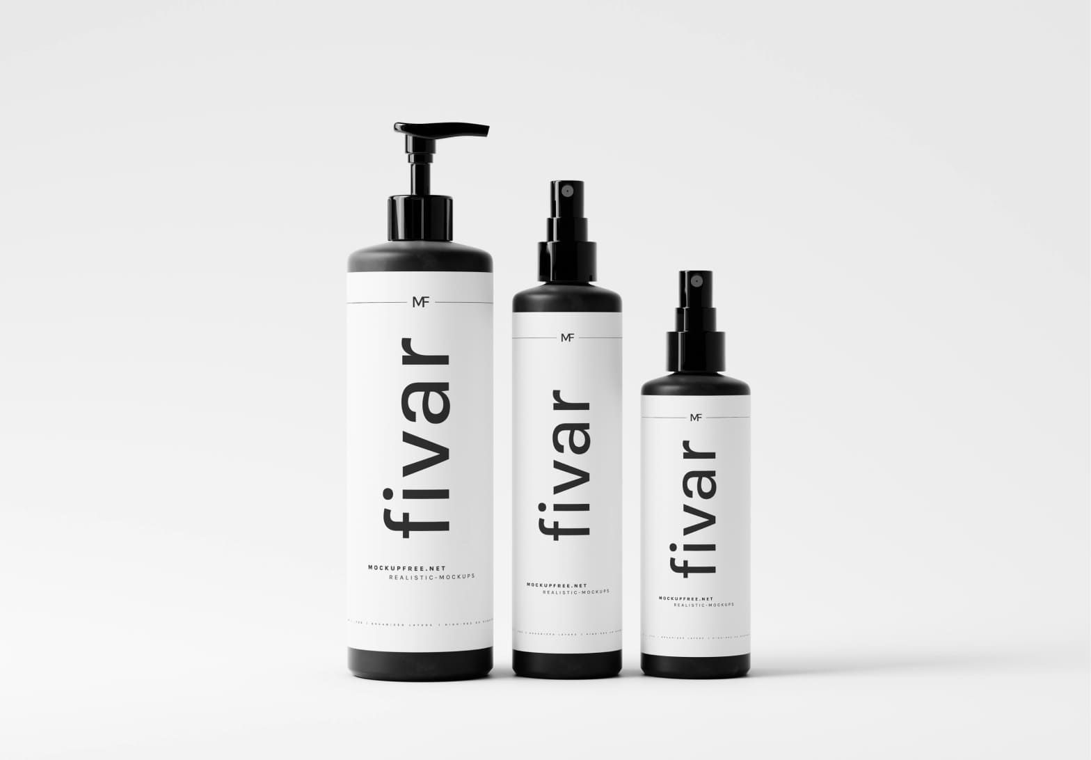AI product photography of clean product bottles on a white set, ready for every channel — Chronos Studio.